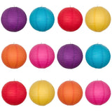 12 PCs Round Paper Lantern Paper Lanterns Lamp Shade Wedding Birthday Party
