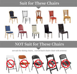 Velvet Stretch Removable Dining Chair Cover Covers Home Seat Slipcover (Black)