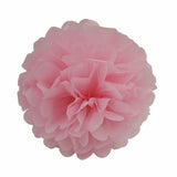 12  Tissue  Pompoms  (Pink+Ivory+Dark Blue)