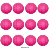 12 PCs Round Paper Lantern Paper Lanterns Lamp Shade Wedding Birthday Party