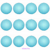 12 PCs Round Paper Lantern Paper Lanterns Lamp Shade Wedding Birthday Party