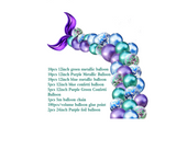 40 Balloon Arch  (Mermaid Set)