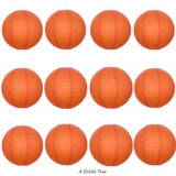 12 PCs Round Paper Lantern Paper Lanterns Lamp Shade Wedding Birthday Party