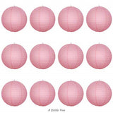 12 PCs Round Paper Lantern Paper Lanterns Lamp Shade Wedding Birthday Party