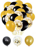 100 Balloon Arch (Black/Gold )