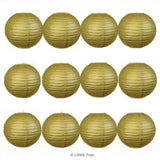 12 PCs Round Paper Lantern Paper Lanterns Lamp Shade Wedding Birthday Party