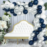 100 Balloon Arch (Navy/White)