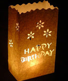 Happy Birthday Luminary Candle Bags Paper Lanterns Christmas Xmas Snowman Party Decoration (Copy) (Copy)