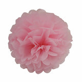 12  Tissue  Pompoms  (Pink+Hot Pink+White)