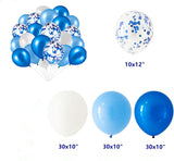 100 Balloon Arch (Blue/White)