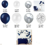 100 Balloon Arch (Navy/White)